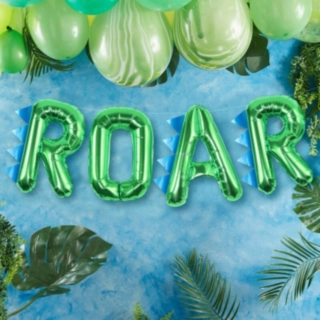 Roar Dinosaur Folieballoner Grøn