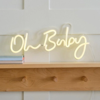 Oh Baby Neon Skilt