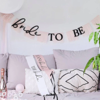 Bride To Be Guirlande Sort/Lyserød
