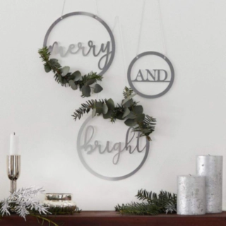 Merry & Bright Akrylskilte