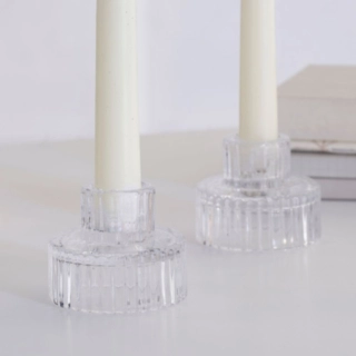 Glas Lysestager Klar
