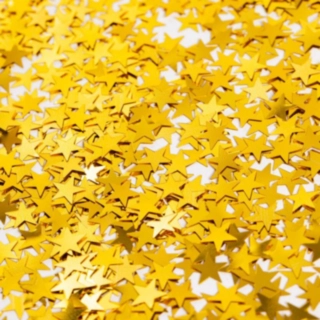 Stjerne Konfetti Guld