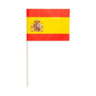 Spanien Flag På Pinde