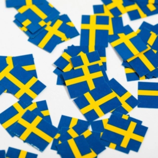 Sverige Flag Konfetti