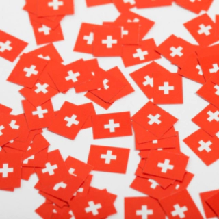 Schweiz Flag Konfetti