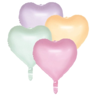 Hjerte Folieballoner Pastel