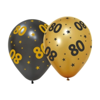 80 Års Golden Celebrations Latexballoner