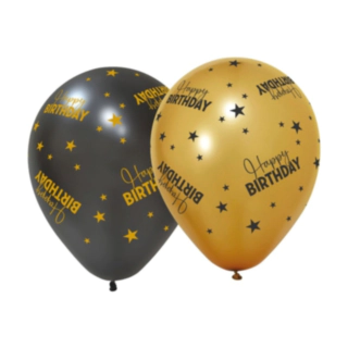 Happy Birthday Golden Celebrations Latexballoner