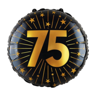 75 Års Golden Celebrations Folieballon
