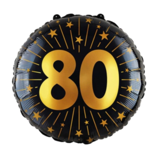 80 Års Golden Celebrations Folieballon