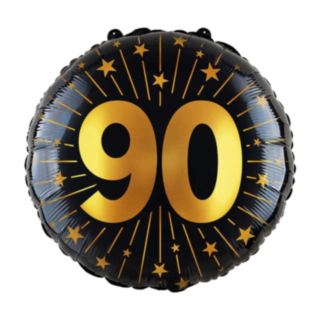 90 Års Golden Celebrations Folieballon