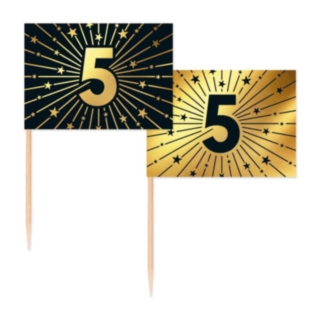 5 Års Golden Celebrations Kagepinde