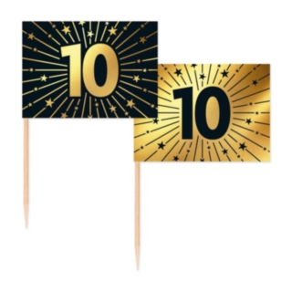 10 Års Golden Celebrations Kagepinde