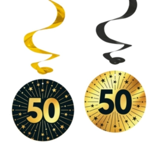50 Års Golden Celebrations Swirls