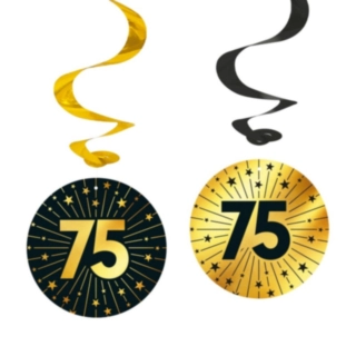 75 Års Golden Celebrations Swirls