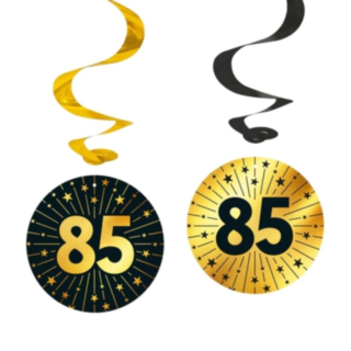 85 Års Golden Celebrations Swirls
