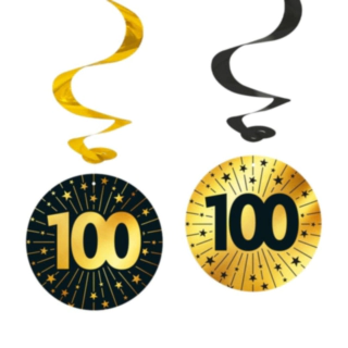 100 Års Golden Celebrations Swirls
