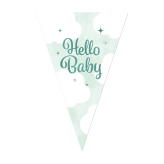 Hello Baby Vimpelguirlande
