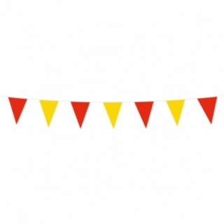 Vimpel Flagguirlande Rød/Gul