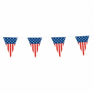 USA Vimpel Flagguirlande