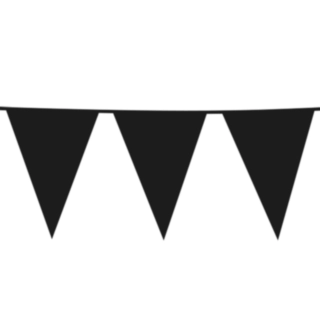 Vimpelguirlande Sort