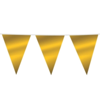 Metallisk Vimpelguirlande Guld