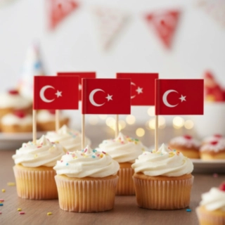 Tyrkiet Flag Kagepinde