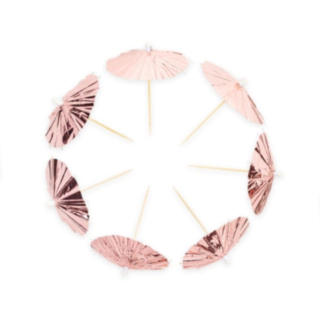 Parasol Drinkspinde Rosaguld