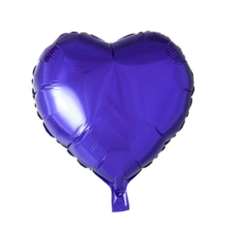 Hjerte Folieballon Lilla