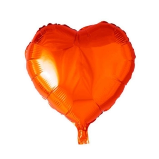 Hjerte Folieballon Orange