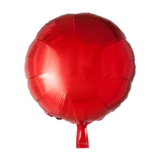 Rund Folieballon Rød