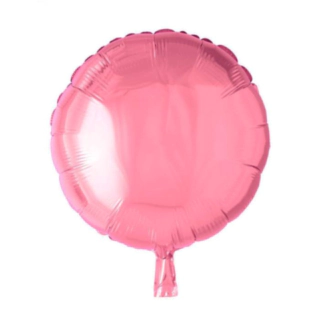 Rund Folieballon Lyserød