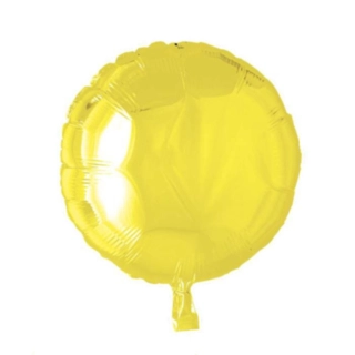 Rund Folieballon Gul