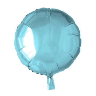 Rund Folieballon Lyseblå