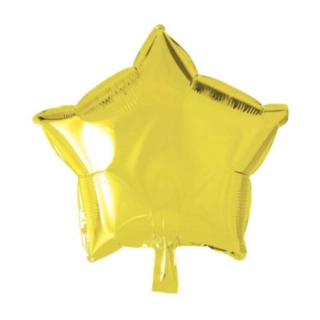 Stjerne Folieballon Gul