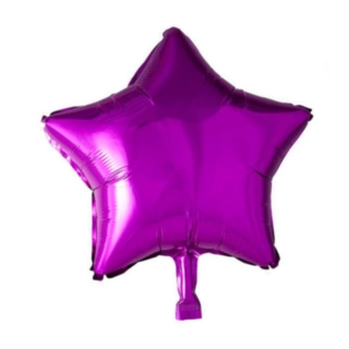 Stjerne Folieballon Hot Pink