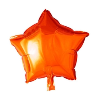 Stjerne Folieballon Orange