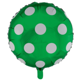 Prikket Folieballon Grøn