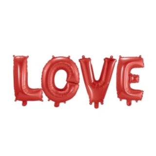 Love Folieballoner Rød
