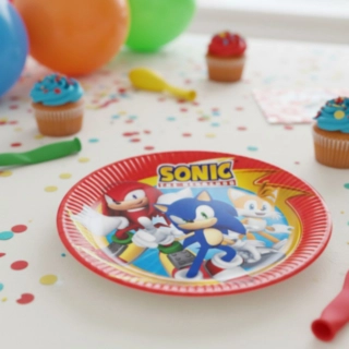 Sonic® Middags Paptallerkener