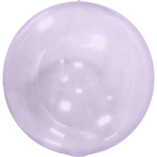 Transparent Rund Ballon Lilla