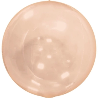 Transparent Rund Ballon Orange