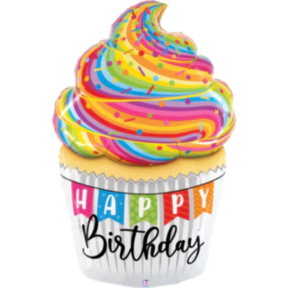 Cupcake Happy Birthday Folieballon