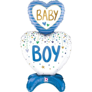 Baby Boy Hjerte Folieballon