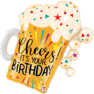 Ølkrus Happy Birthday Folieballon