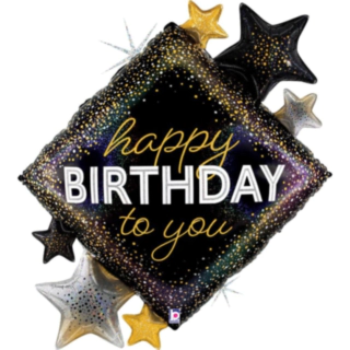 Happy Birthday Stjerne Folieballon