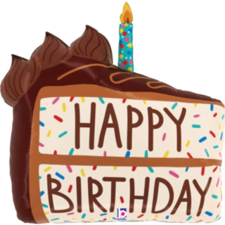 Chokoladekage Happy Birthday Folieballon