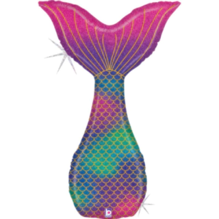 Glitter Havfruehale Folieballon