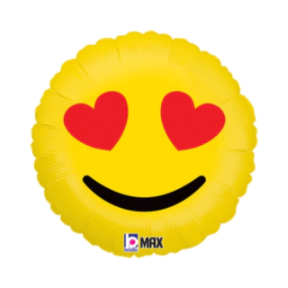Emoji Hjerteøjne Folieballon