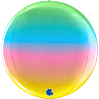 Regnbue Rund Folieballon